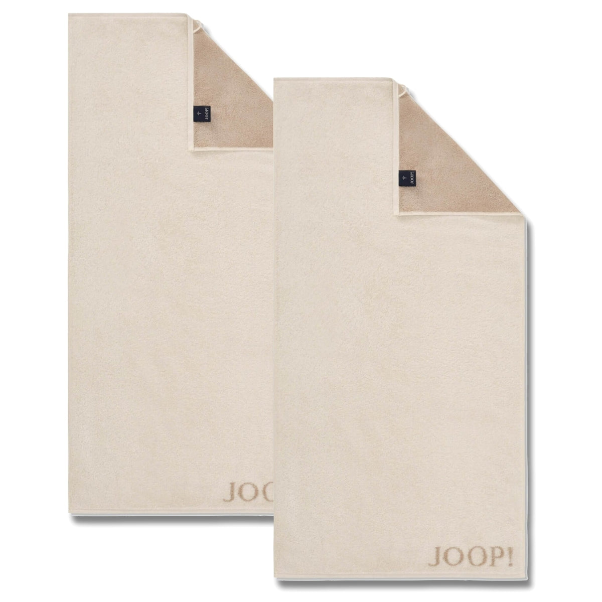 2 Stück Joop! Handtuch Classic Creme Beige 1600-36 50x100