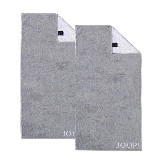 2 Stück Joop! Handtuch Classic Silber Grau 1600-76 50x100