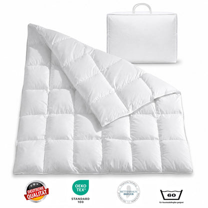Daunendecke 200 x 200 cm Winter 20% Daunen / 80% Federn