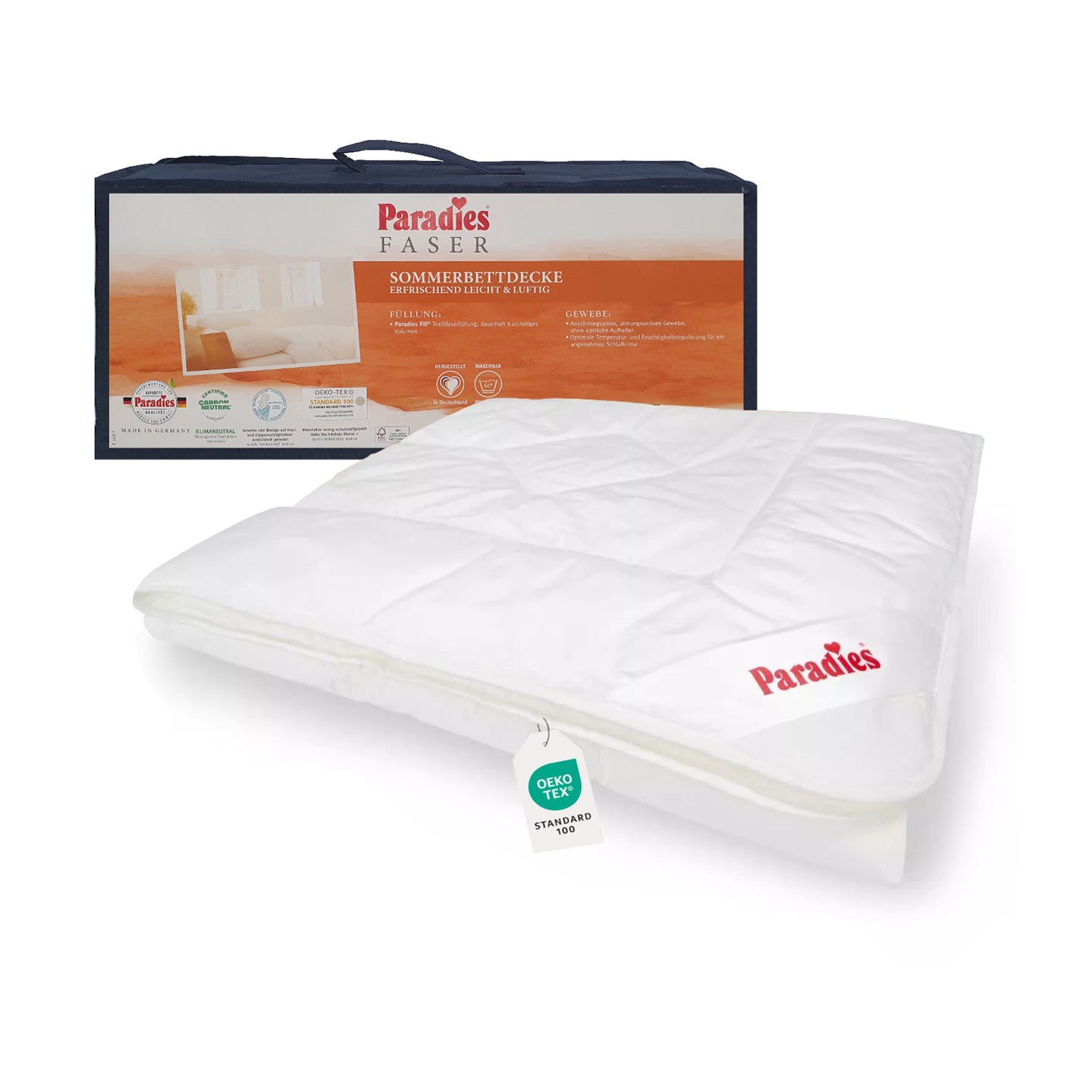Paradies Halia-Fill Sommerbett  Sommer Bettdecke Sommerdecke 155x220