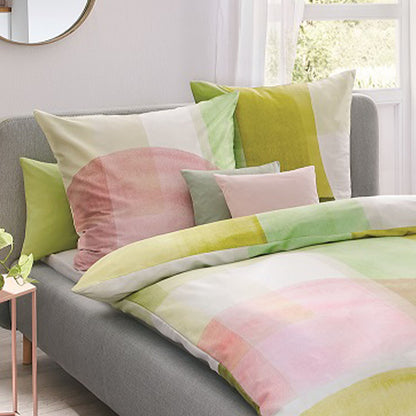 Bettwäsche Kaeppel Satin 210-83 Makro geometrisch limone 135x200