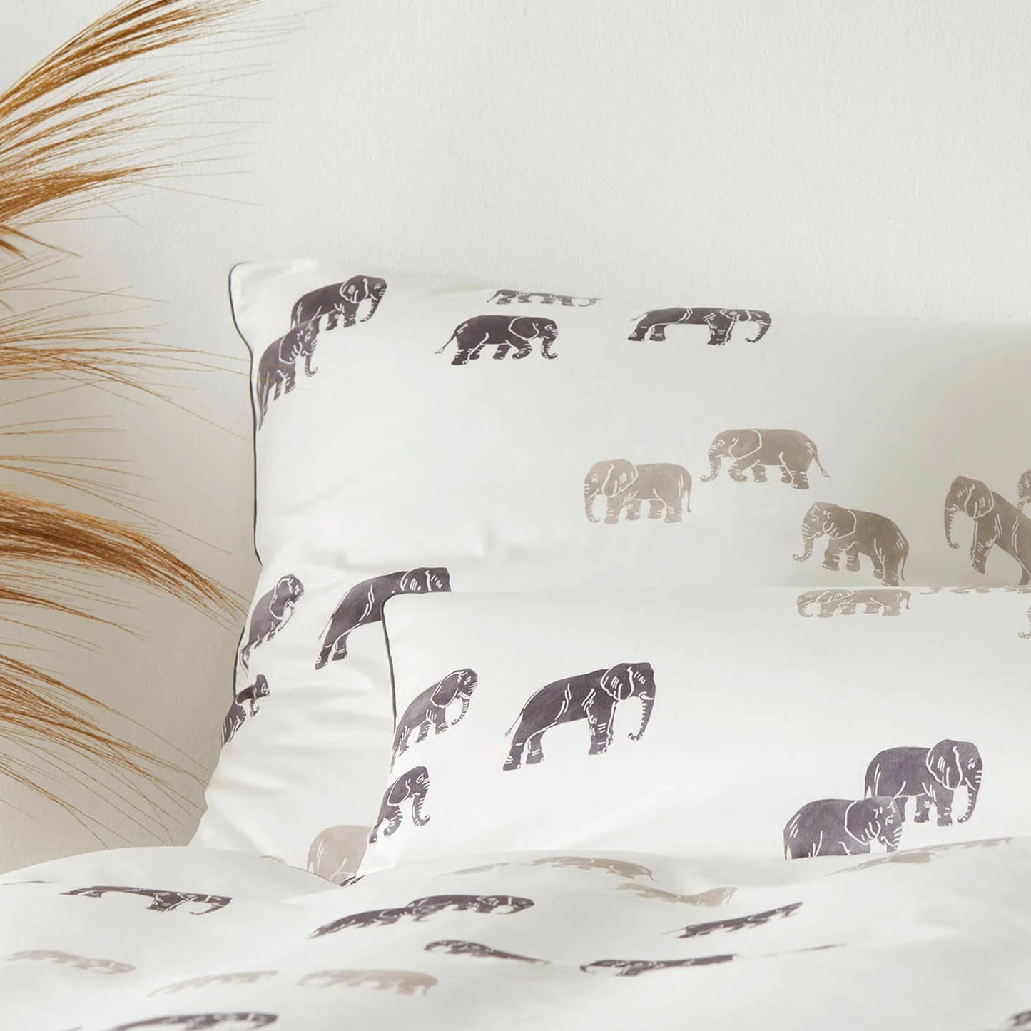 Elegante Bambus Satin Bettwäsche 24502-7 natur Elephant Walk 135x200