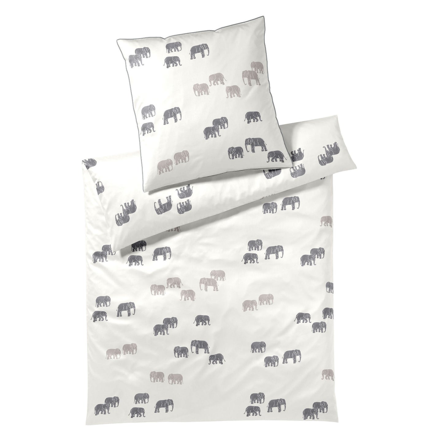 Elegante Bambus Satin Bettwäsche 24502-7 natur Elephant Walk 135x200