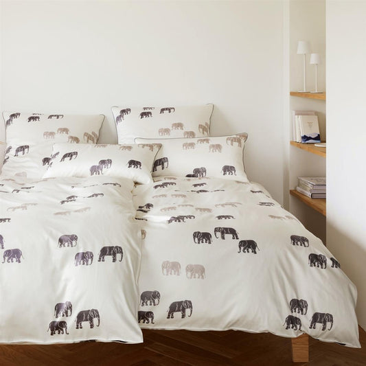 Elegante Bambus Satin Bettwäsche 24502-7 natur Elephant Walk 135x200