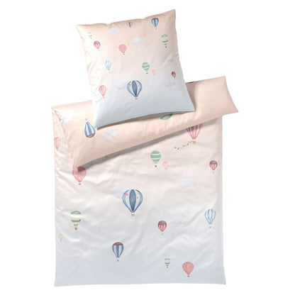Elegante Mako Satin Bettwäsche Balloon 24530-4 Heißluftballon 135x200