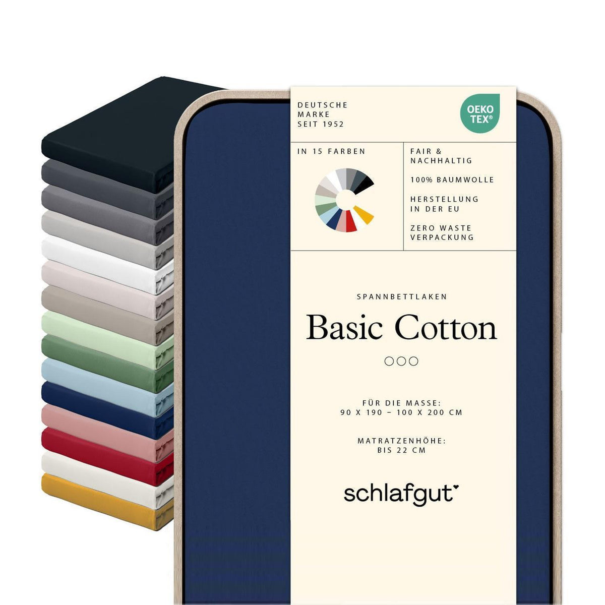 Schlafgut Mako Jersey Spannbetttuch Spannbettlaken 90x200 100x200 – bettenhaus-breuer