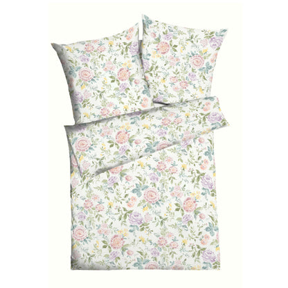 Bettwäsche Kaeppel Satin 286-15 Sofia Blumen rosa natur 135x200