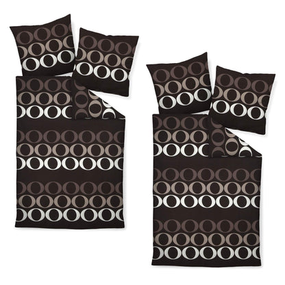 4 tlg. Bettwäsche Janine Mako Satin Riback 87034-07 135x200