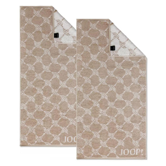 2 Stück Joop! Handtuch Cornflower 1611-30 Sand 50x100