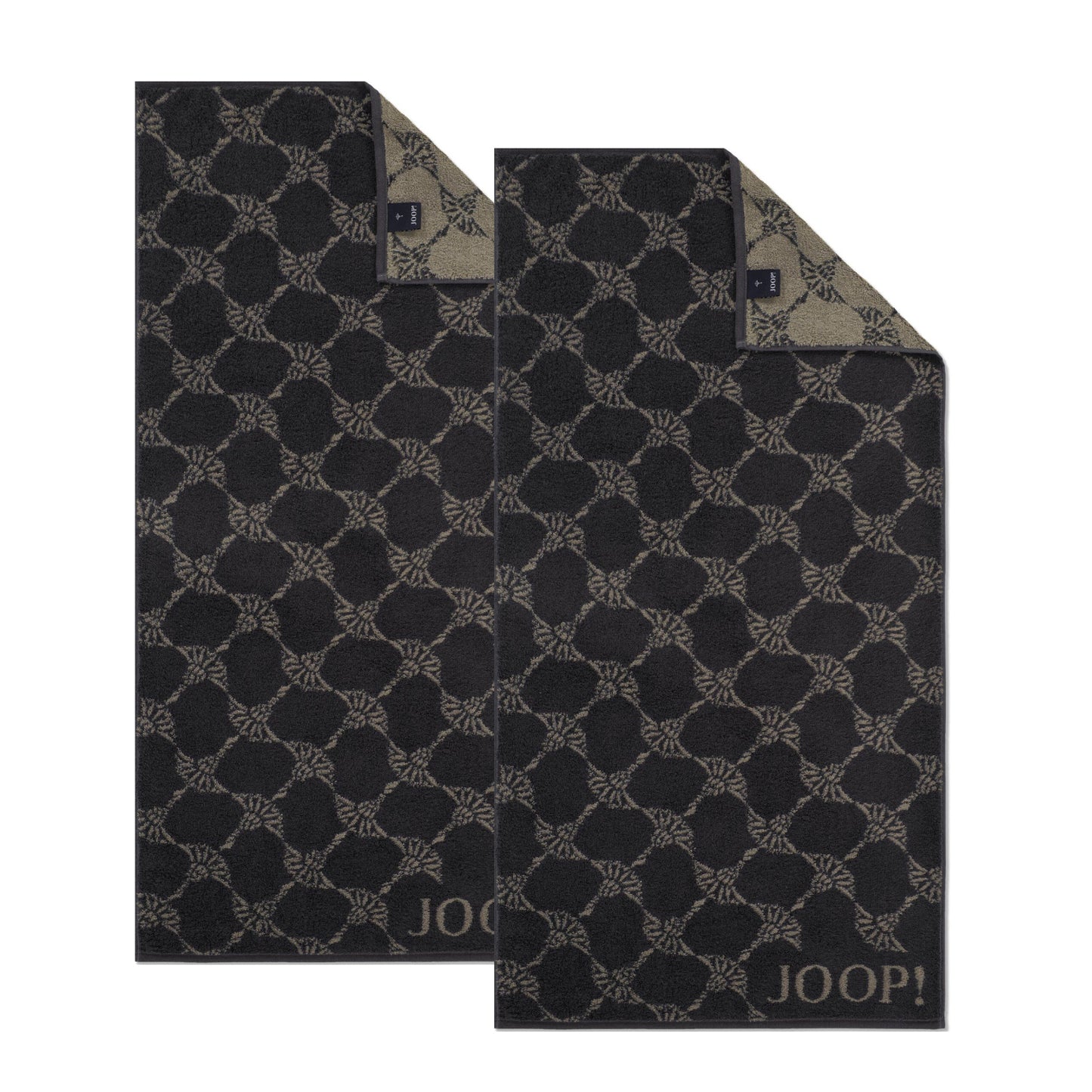 2 Stück Joop! Handtuch Cornflower 1721-73 Schiefer 50x100