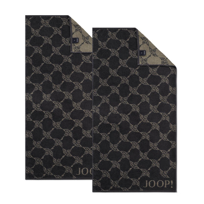 2 Stück Joop! Handtuch Cornflower 1721-73 Schiefer 50x100