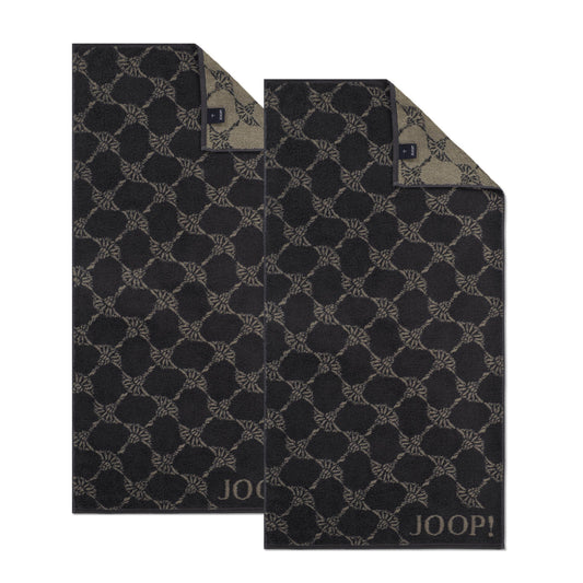 2 Stück Joop! Handtuch Cornflower 1721-73 Schiefer 50x100