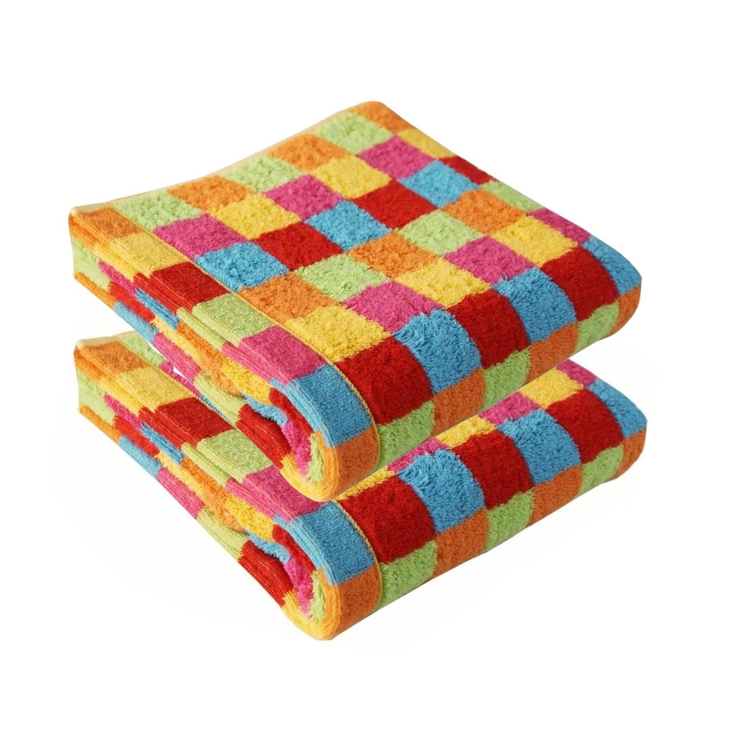 2 Stück Cawö Life Style Handtücher 7017-25 kariert muilticolor 50x100