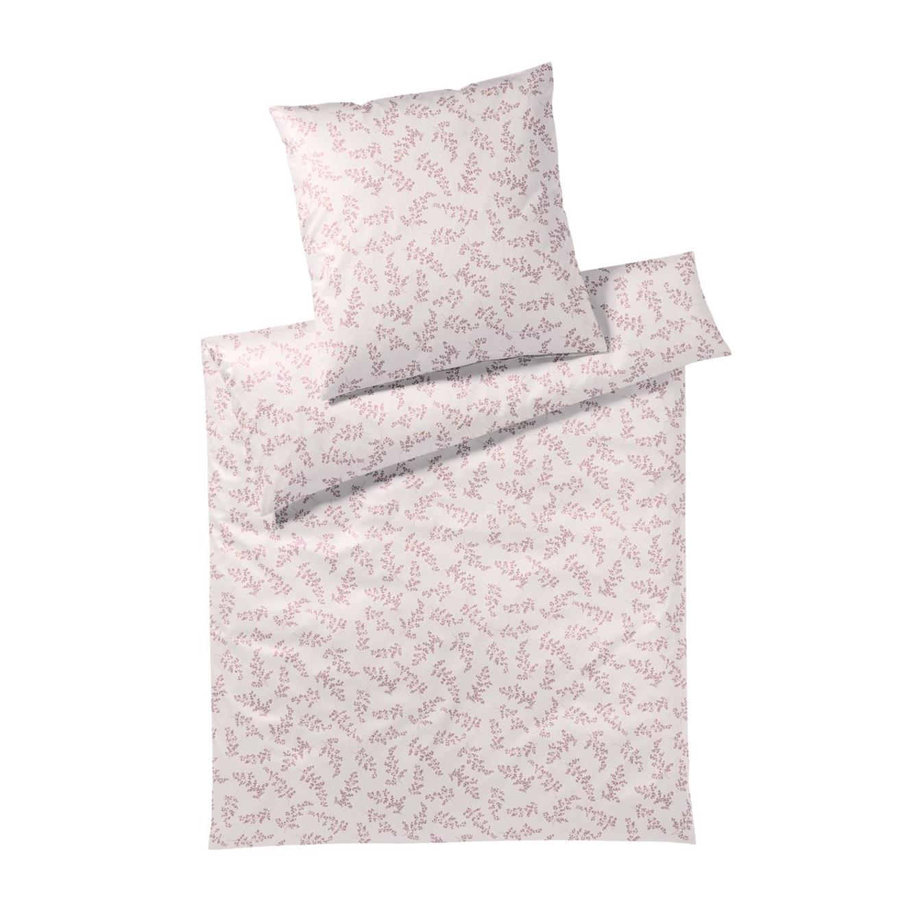 Elegante Interlock Jersey Bettwäsche Maddie 3542-1 Blumen Pink 135x200