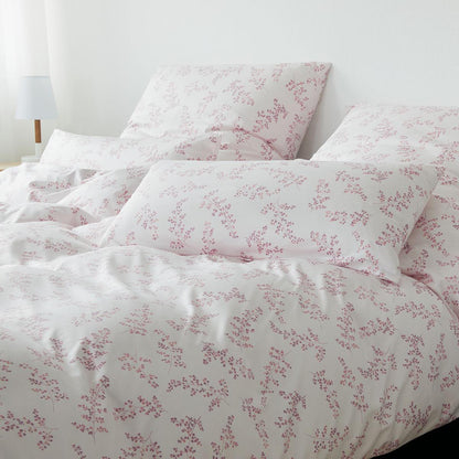 Elegante Interlock Jersey Bettwäsche Maddie 3542-1 Blumen Pink 135x200