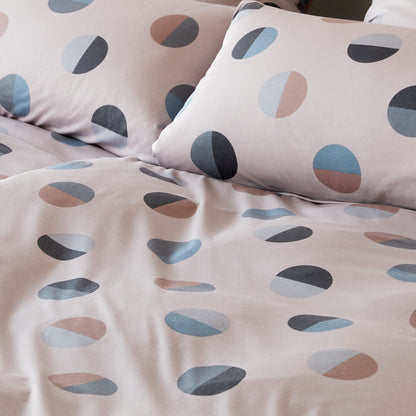 Elegante Interlock Jersey Bettwäsche Jockey 3575-7 sand Punkte135x200