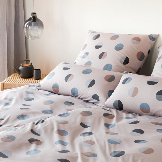 Elegante Interlock Jersey Bettwäsche Jockey 3575-7 sand Punkte135x200