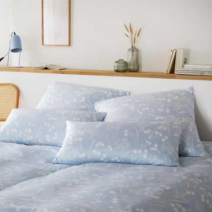Elegante Interlock Jersey Bettwäsche Bonjour 3592-2 bleu 135x200