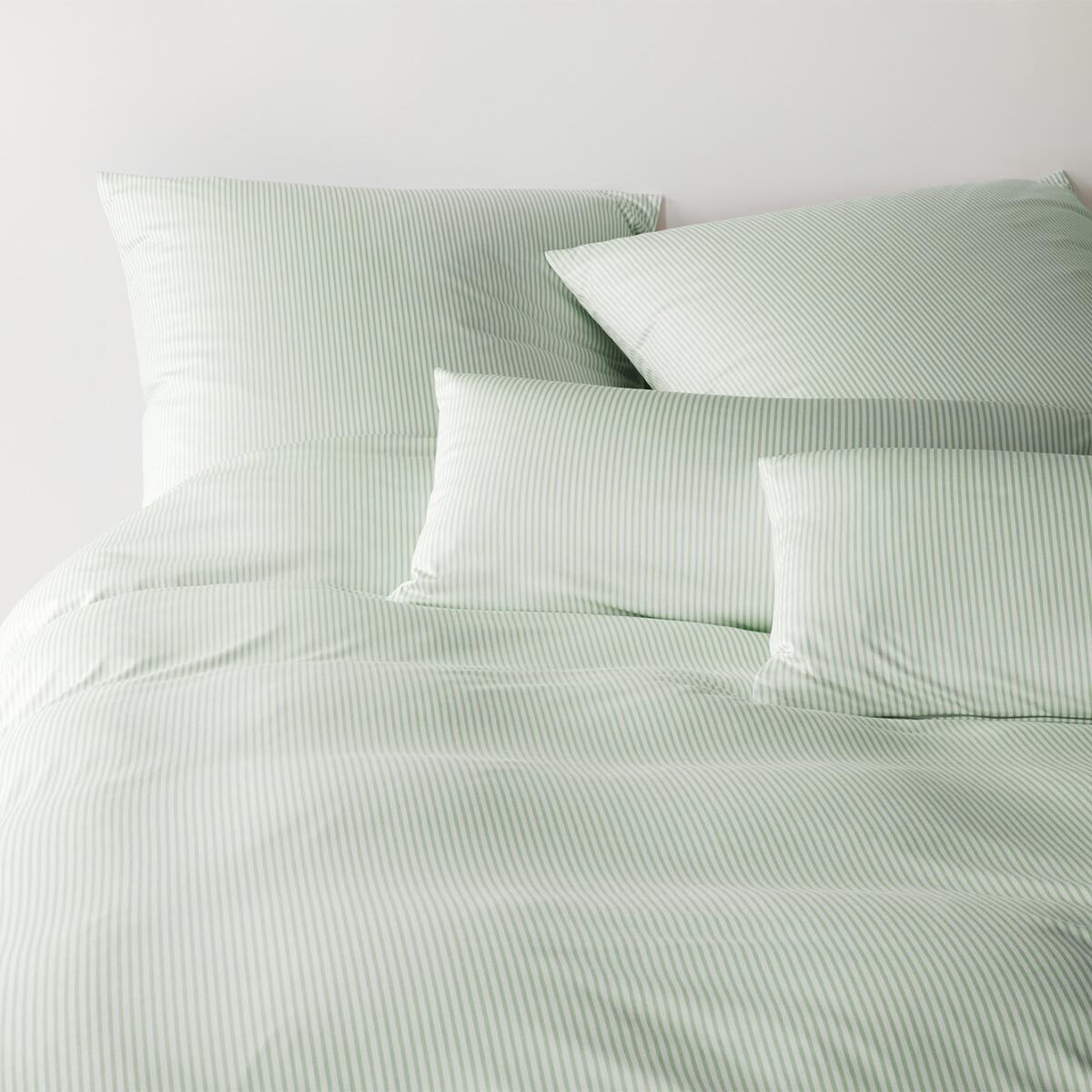 Elegante Interlock Jersey Bettwäsche Plaisir 3593-4 hellgrün 135x200