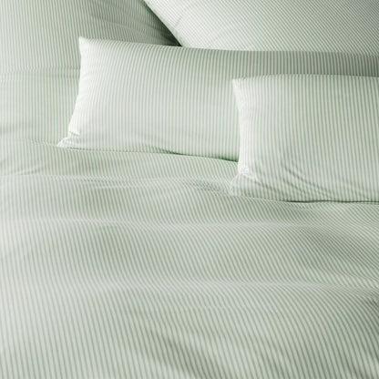 Elegante Interlock Jersey Bettwäsche Plaisir 3593-4 hellgrün 135x200
