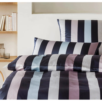Elegante Interlock Jersey Bettwäsche Melody Jersey 3595-1 blau 135x200