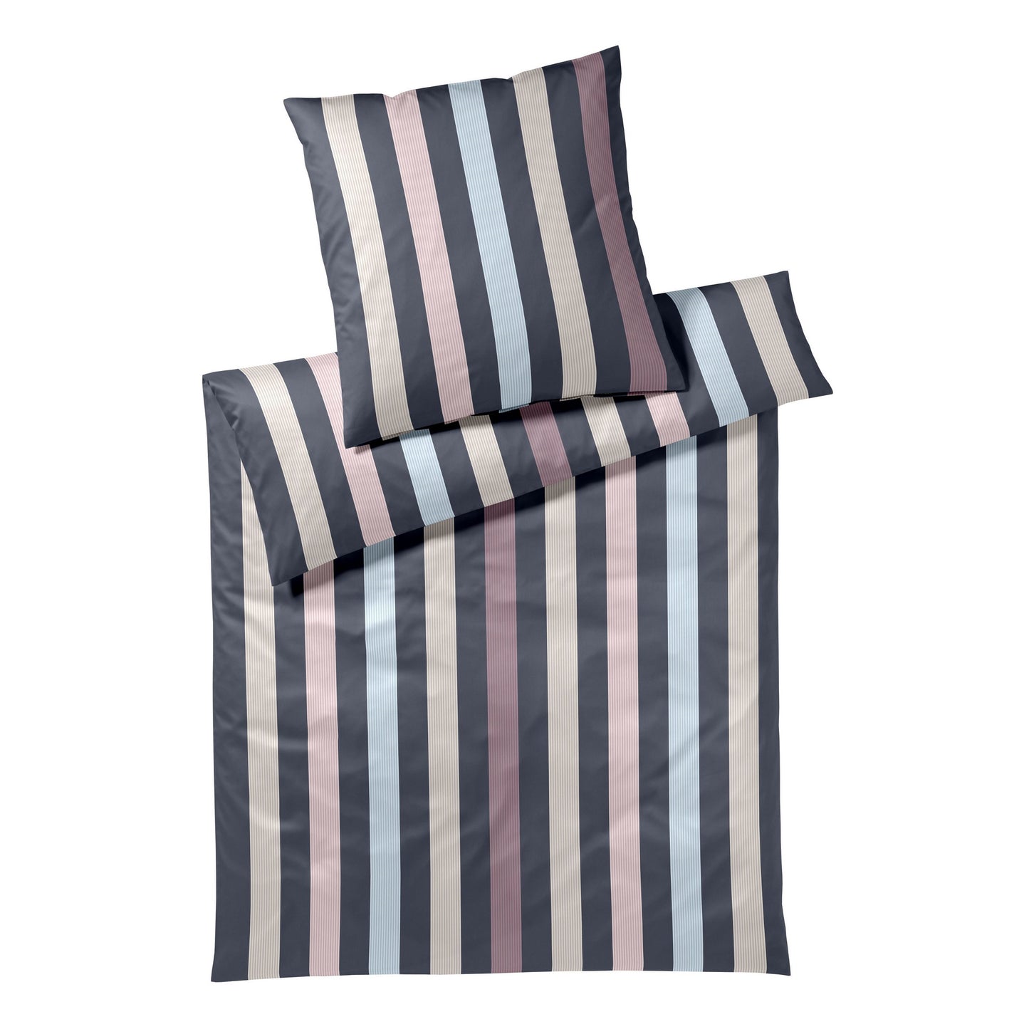 Elegante Interlock Jersey Bettwäsche Melody Jersey 3595-1 blau 135x200