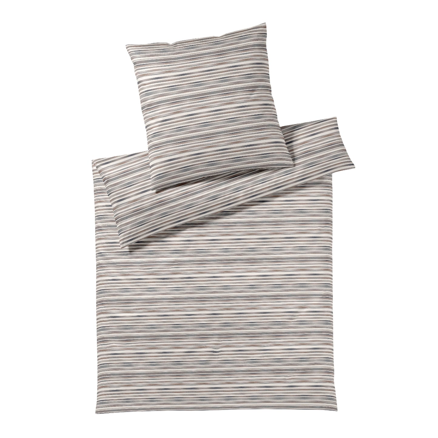 Elegante Interlock Jersey Bettwäsche Desire 3607-7 Grau Taupe 135x200