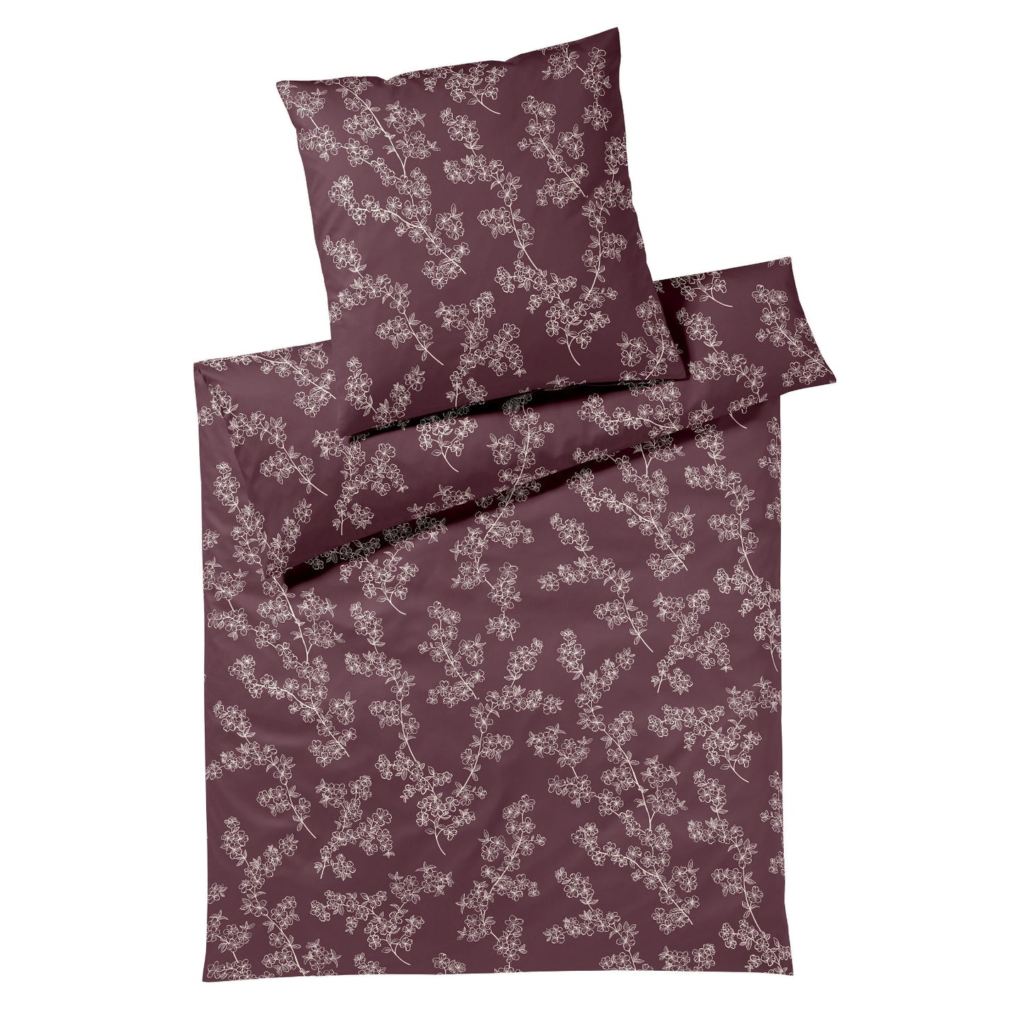 Elegante Interlock Jersey Bettwäsche Cherrie Blossom 3608-1 135x200
