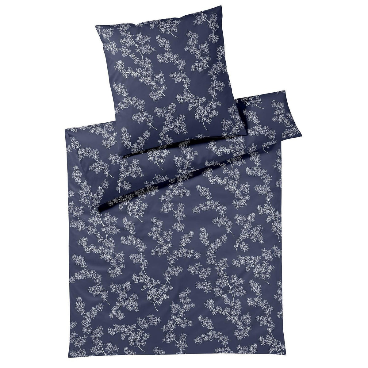 Elegante Interlock Jersey Bettwäsche Cherrie Blossom 3608-2 135x200