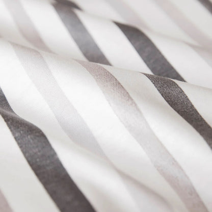 Elegante Interlock Jersey Bettwäsche Waterstripe 3613-7 natur 135x200