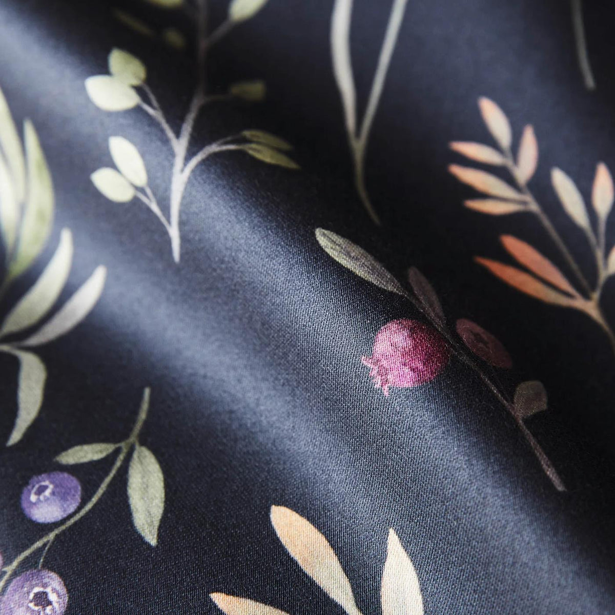 Bettwäsche Interlock Jersey Sorbet Blau mit Blumenmuster 135 x 200 cm