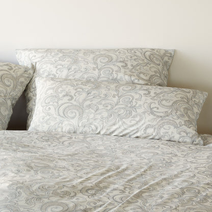 Elegante Interlock Jersey Bettwäsche Grace 3624-7 sand Ranken 135x200
