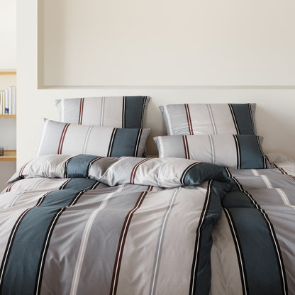 Elegante Interlock Jersey Bettwäsche Queens 3628-2 rauchblau 135x200