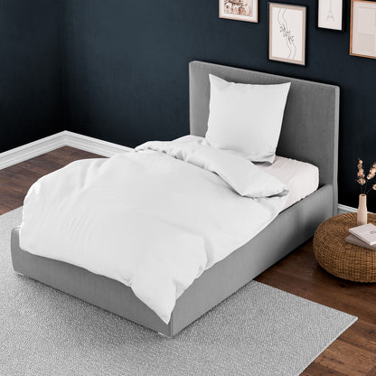 Bettwäsche Bierbaum Mako Satin 3899-10 weiß unifarben