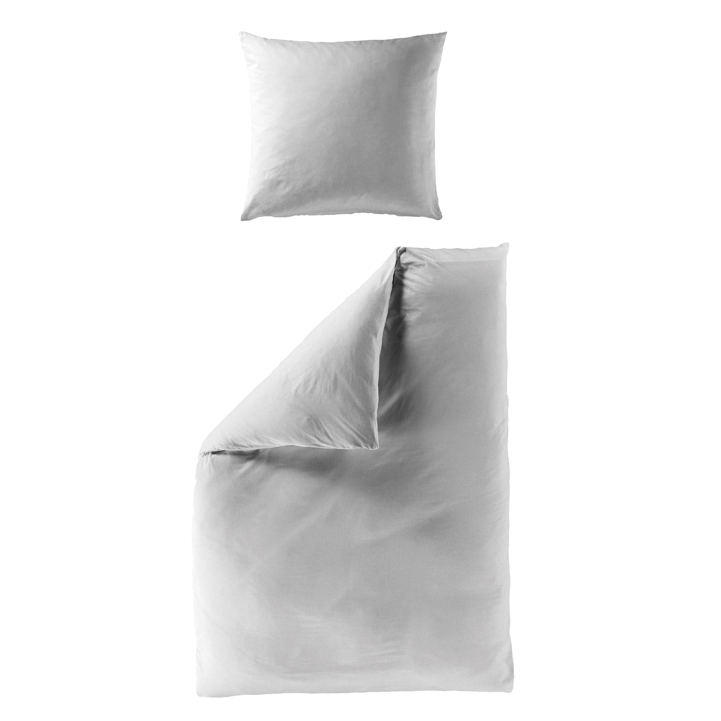 Bettwäsche Bierbaum Mako Satin 3899-11 silber unifarben