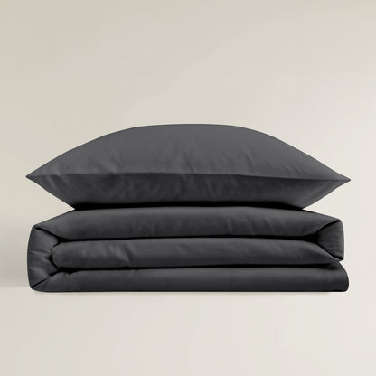 Bettwäsche Bierbaum Mako Satin 3899-12 grafit unifarben