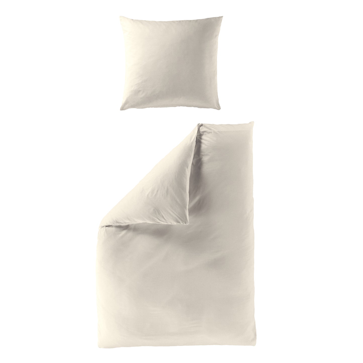 Bettwäsche Bierbaum Mako Satin 3899-80 beige unifarben