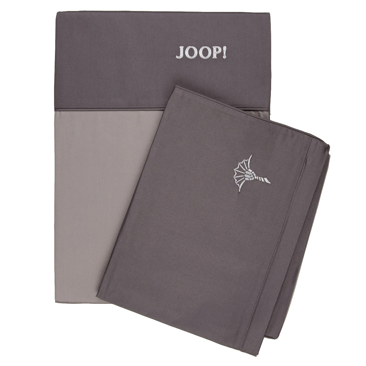 JOOP! Mako Satin Bettwäsche Atelier 4001-9 graphit einfarbig 135x200