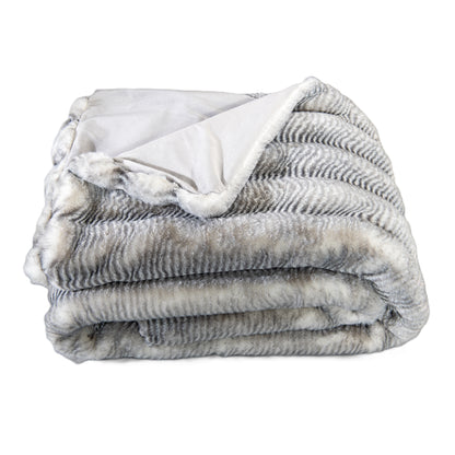 Felldecke Star Home Wohndecke Webpelz Alura silber grau 150x200