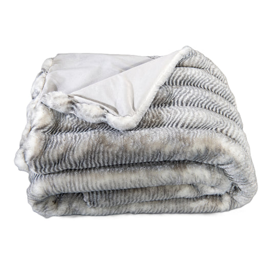 Felldecke Star Home Wohndecke Webpelz Alura silber grau 150x200