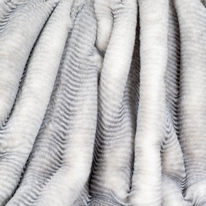 Felldecke Star Home Wohndecke Webpelz Alura silber grau 150x200