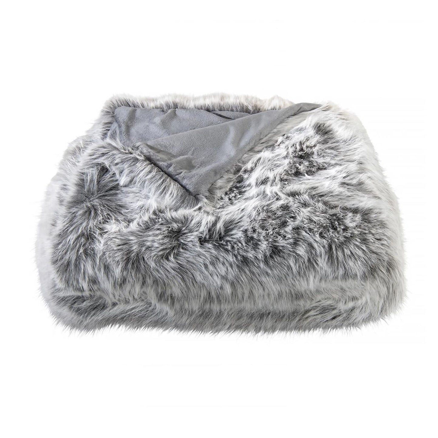 Felldecke Star Home Wohndecke Silberwolf Webpelz Fell Wolf 150x200