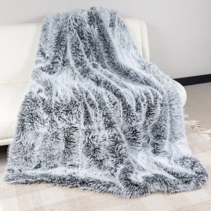 Felldecke Star Home Wohndecke Silberwolf Webpelz Fell Wolf 150x200