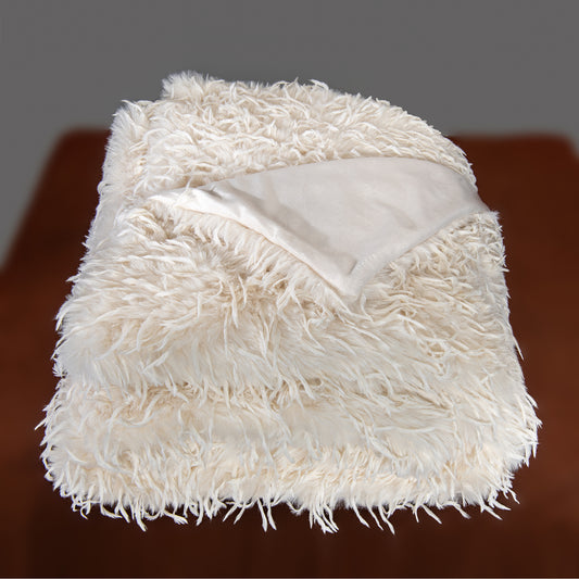 Felldecke Star Home Wohndecke Webpelz Emu Vogel natur 150x200