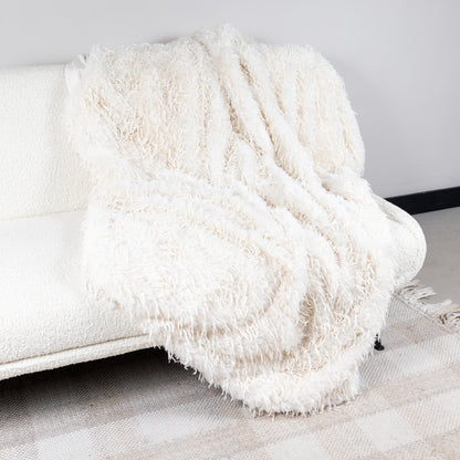 Felldecke Star Home Wohndecke Webpelz Emu Vogel natur 150x200