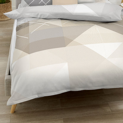 Bettwäsche Kaeppel Satin 403-86 Linear geometrisch cappuccino