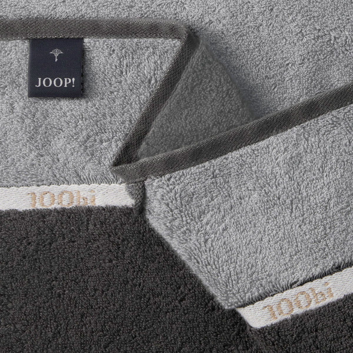 Handtuch Lines Stone mit Streifen 50 x 100 cm