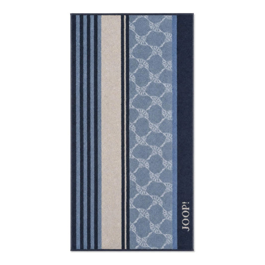 Handtuch Lines Stripes Ocean mit Kornblumen und Streifen 50 x 100 cm