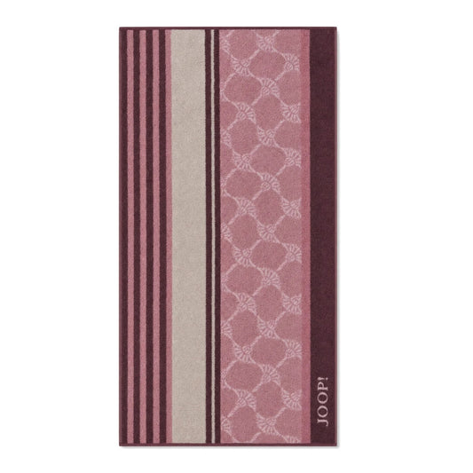 Handtuch Lines Stripes Rose mit Kornblumen und Streifen 50 x 100 cm