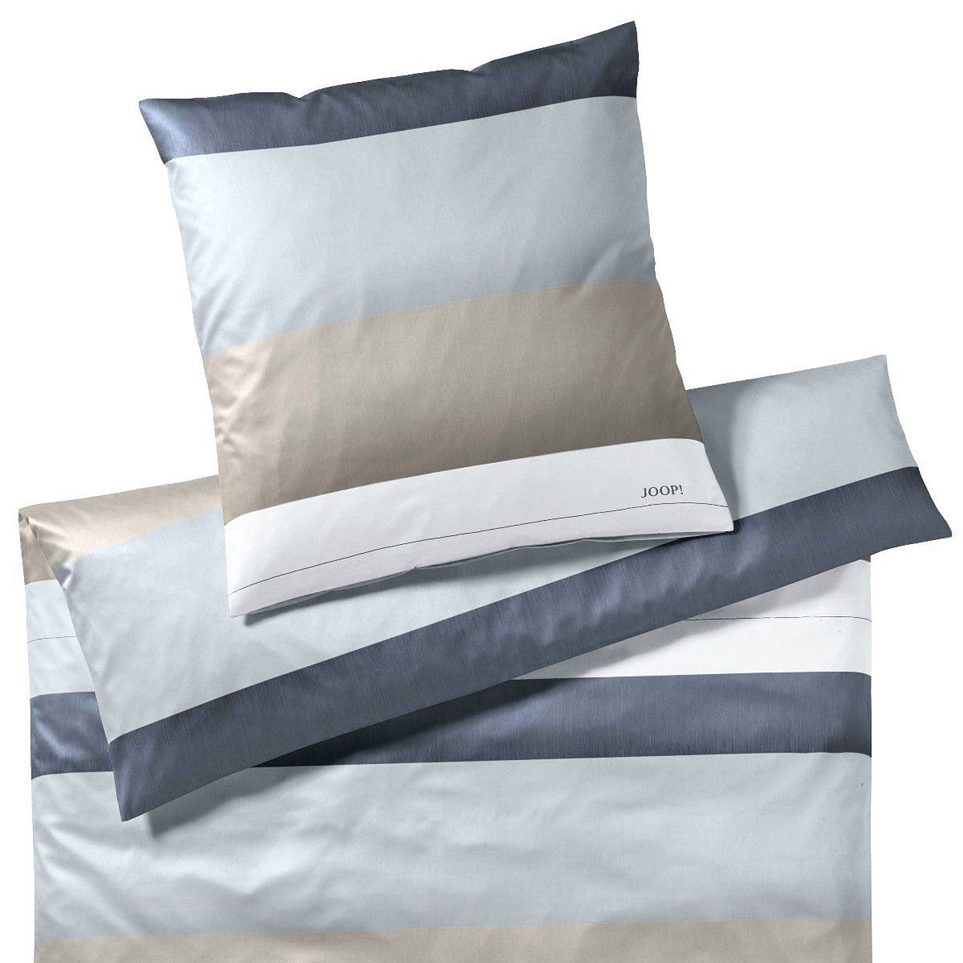 JOOP! Mako Satin Bettwäsche Purity 4073-7 sand silber grau 135x200